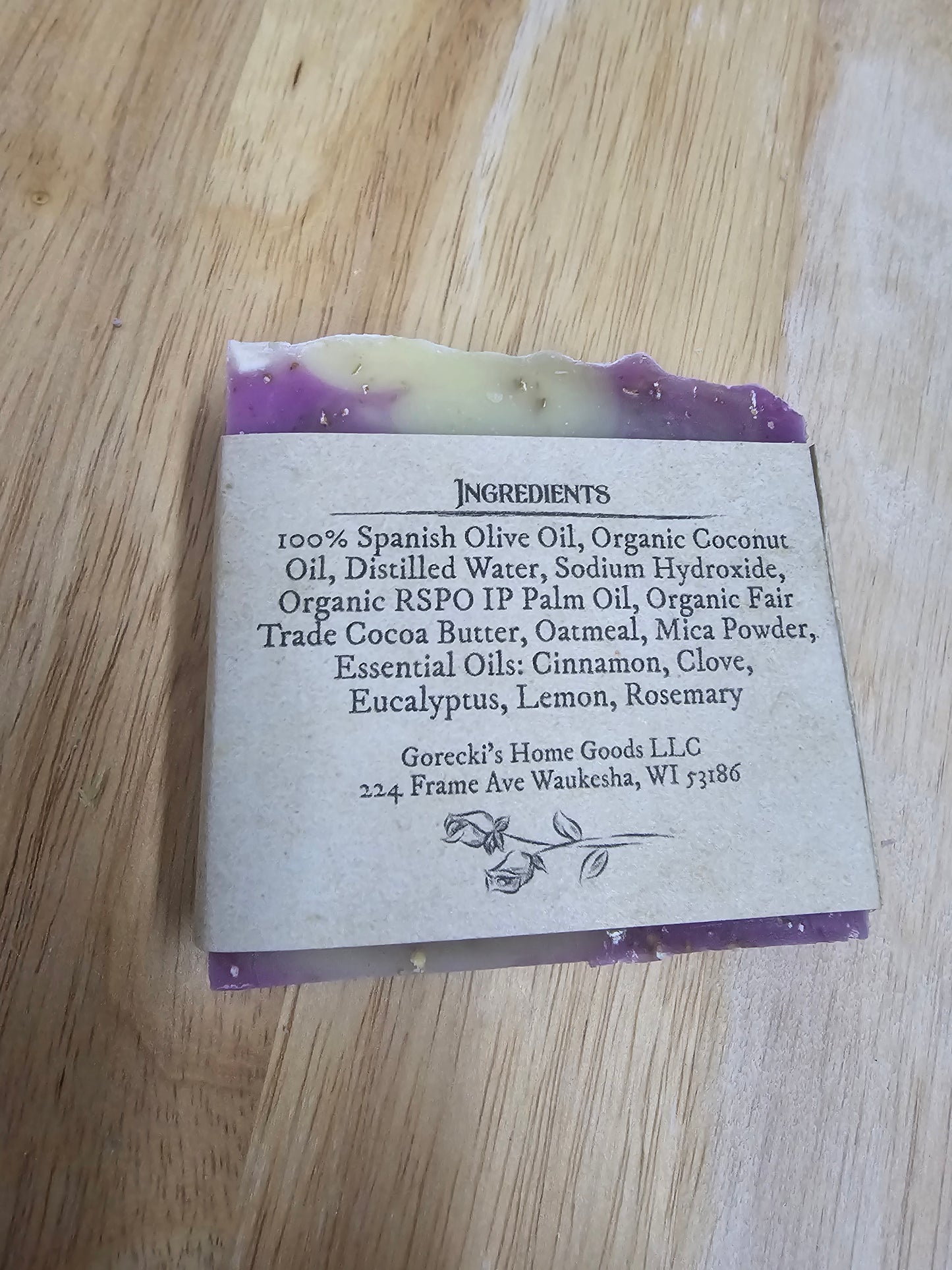 Lavender Vanilla Bar Soap