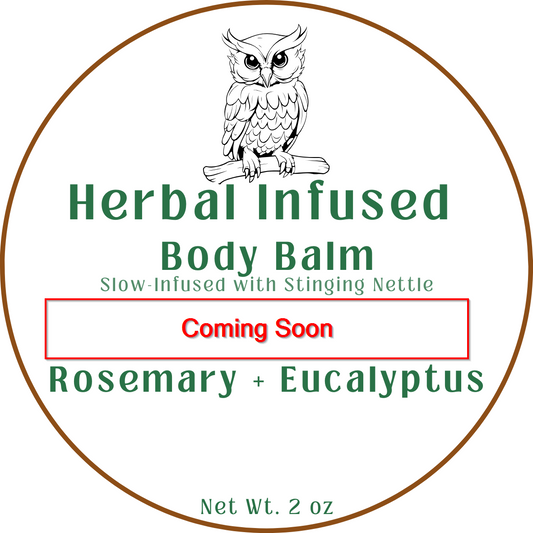 Herbal Infused Body Balm Nettle • Rosemary • Eucalyptus (2 oz)